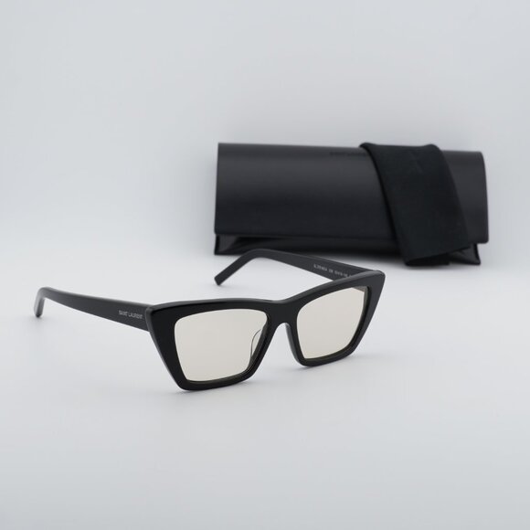 Saint Laurent SL 276 MICA 038 Sunglasses - Shiny Black/Yellow main image 4